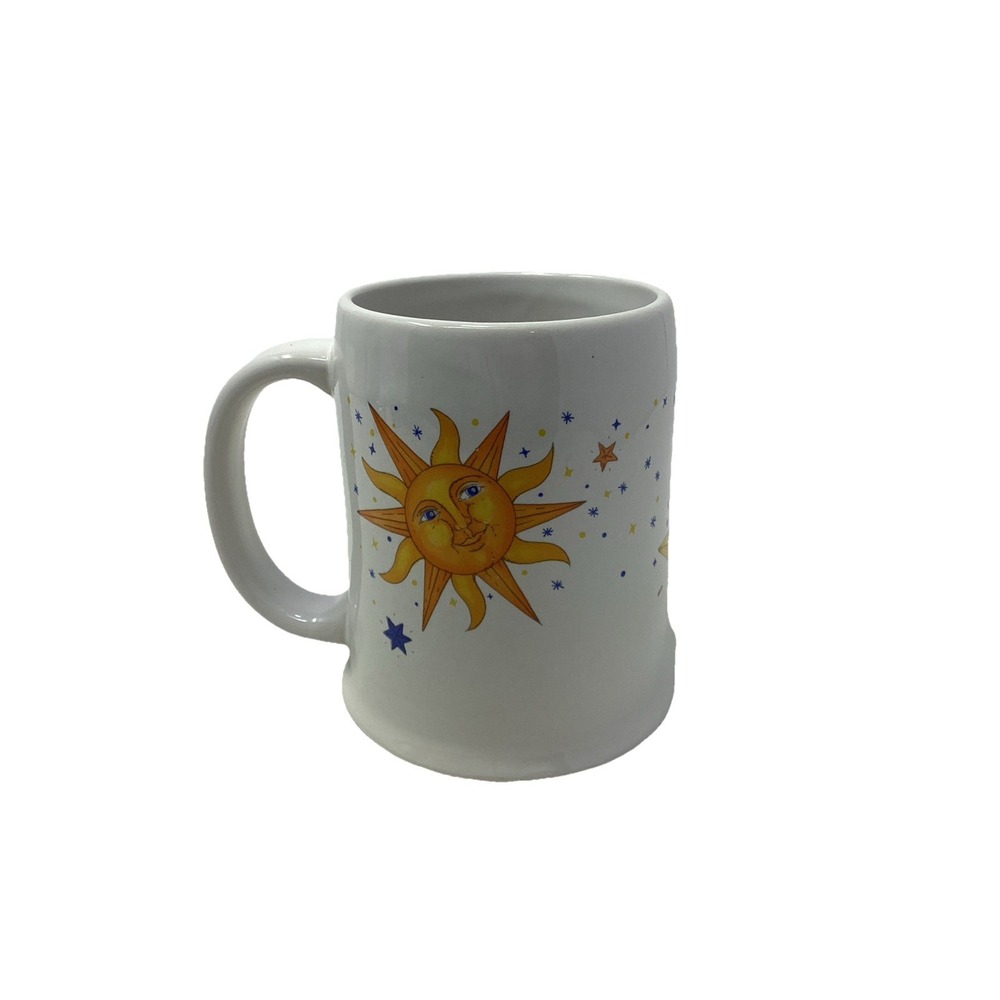Vtg Studio Nova "Moonglow" Large Mug 5"x3.5" Sun Moon Stars